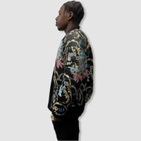 Image 2 of Bomber Baroque Noir / Bleu