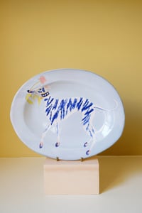 Image 2 of Whippet with Tulip Platter.