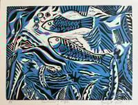 Image 1 of Swimming fish (unframed)