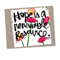 RENEWABLE HOPE #kbscript print