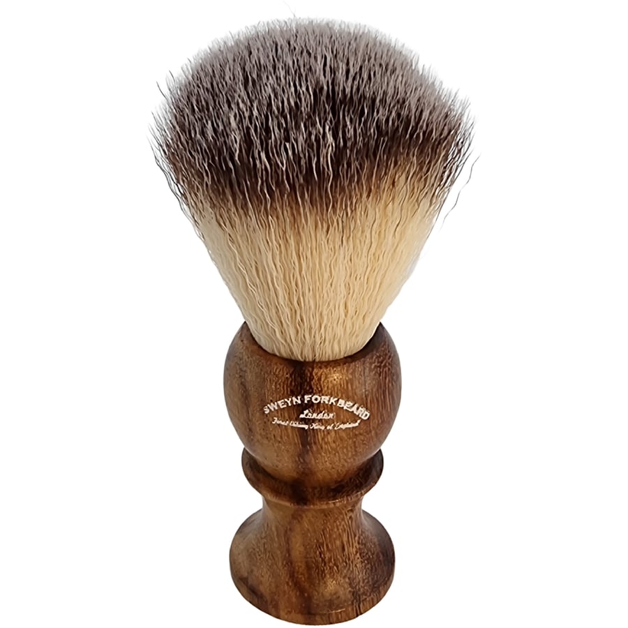 Image of Shaving Brush Synthetic Bristles - Wooden Handle