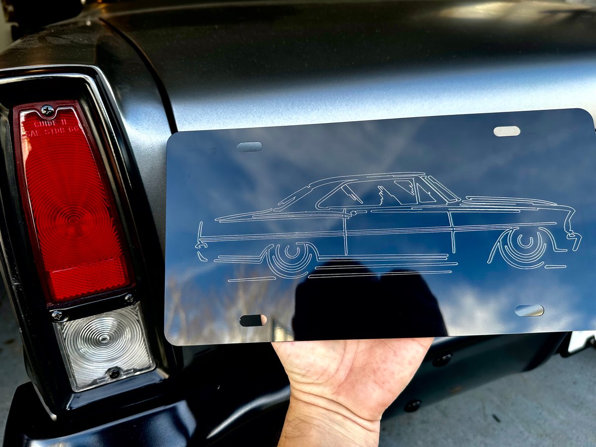 Engraved License Plates Modern Day Hot Rods