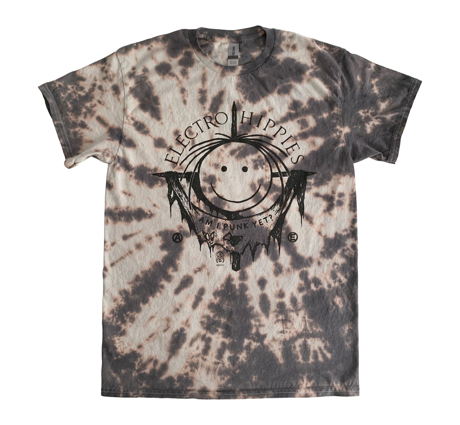 ⒶM I PUNK YET? Tie-Dyed Natural T-Shirt | SORE MIND