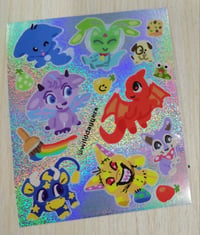 Image 1 of Neopets Glitter Sticker Sheet