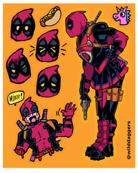 Deadpool Sticker Sheet