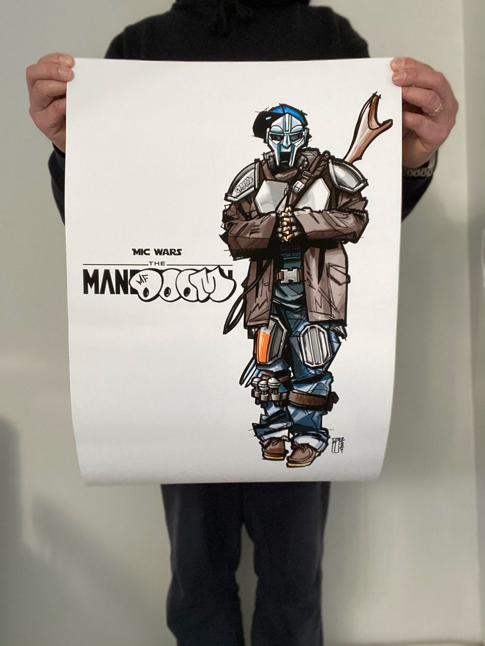 The ManDOOMlorian giclée fine art print