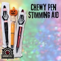 Image 4 of Chewy stim pens - goth and creepy