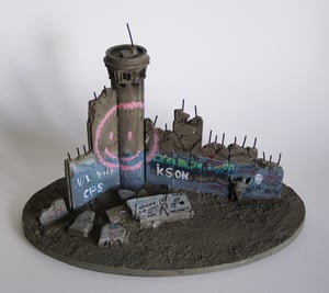 Image of Banksy wall section - Smiley Wall