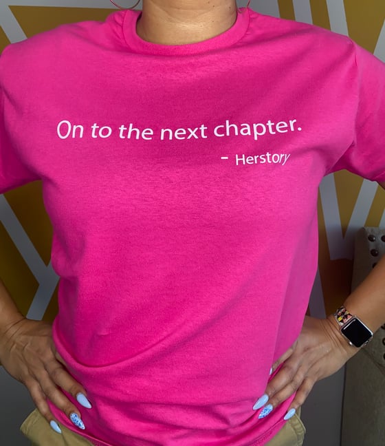 Image of On to the next chapter T-shirts - Heliconia