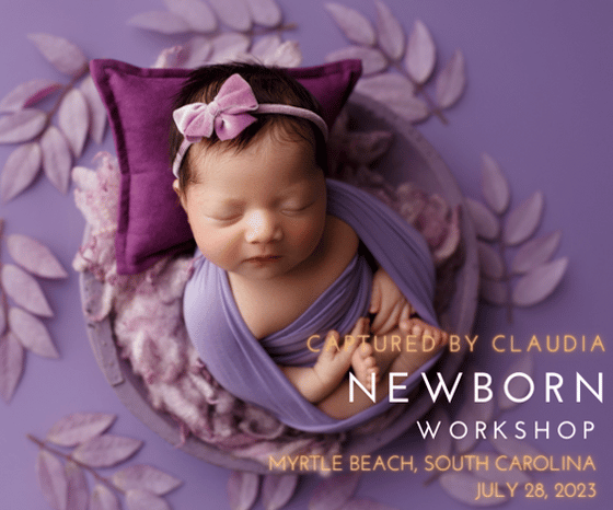 Image of Myrtle Beach, South Carolina Newborn Posing Workshop July 28, 2023