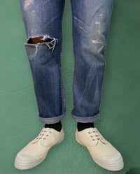 Image 3 of VEGANCRAFT plimsoll natural canvas sneaker shoes made in Slovakia 