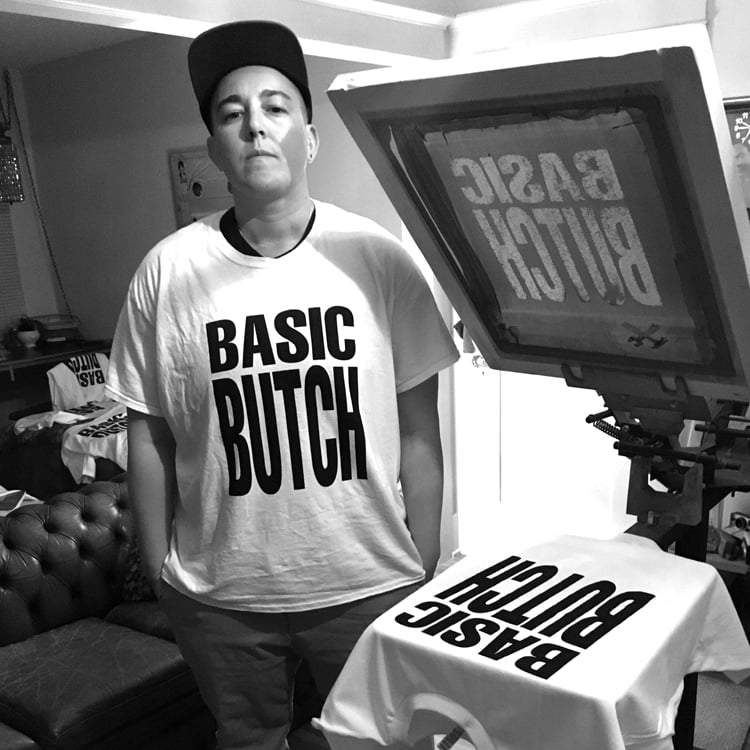 BASIC BUTCH WHITE T - 2XL