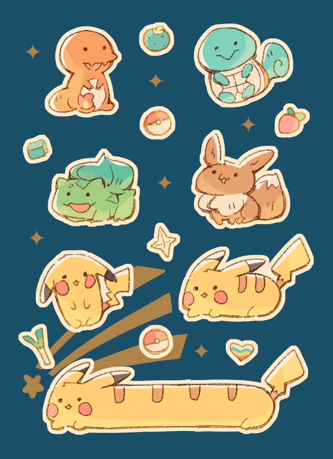 Stickers and Charms ✦ Janky Starters