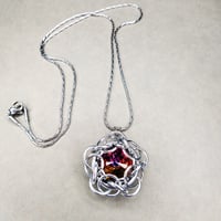 Image 1 of Prima +  Crystal Volcano Chainmaille Pendant 