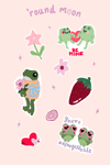 Froggy sticker sheet 