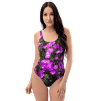 Image 1 of PURPLE FLOWER SWIMSUIT