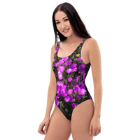 Image 2 of PURPLE FLOWER SWIMSUIT