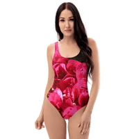 Image 1 of RED FLOWER SWIMSUIT