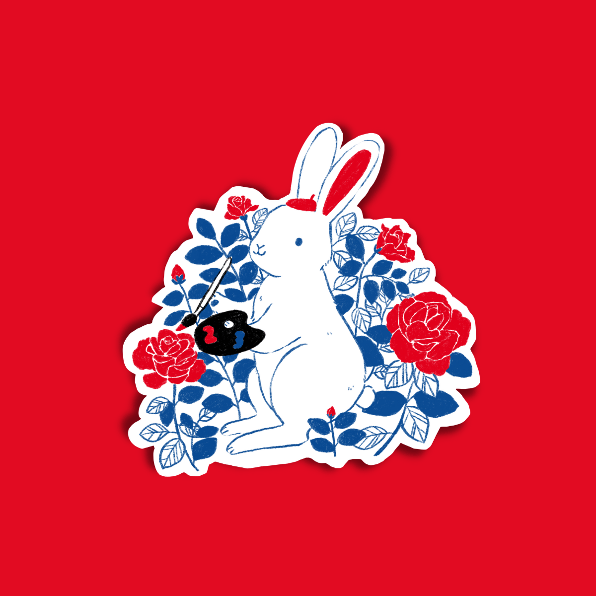Year of the Rabbit Sticker | Paper JAM Studios