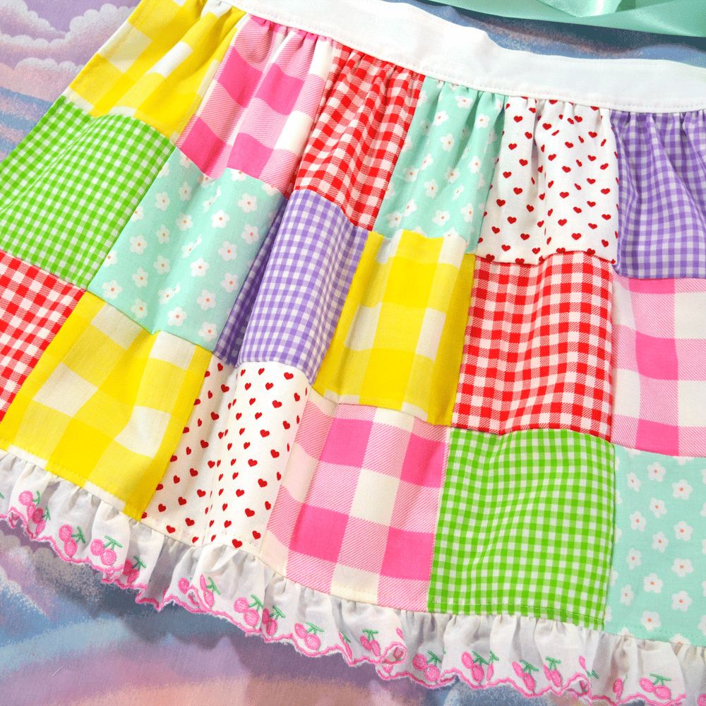 Retro Shoujo Quilted Apron