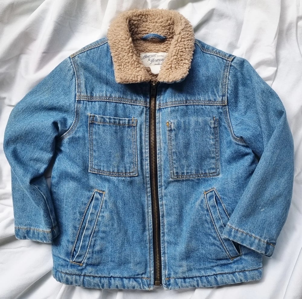 Hand Painted Hokusai Denim - Kids