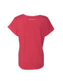 Women's Tri Blend Red with AWK Logo 