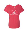 Women's Tri Blend Red with AWK Logo 