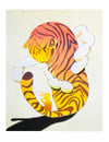 Tiger and Girl Print