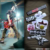 Image 1 of Deryck Whibley guitars stickers Gibson SG Sum 41 decal Canadian punk set 12