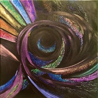 Image 1 of "Traction" by Katy DeBra, 12" x 12" x 0.5"
