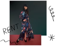 RENT: NIGHT BLUE KIMONO DRESS