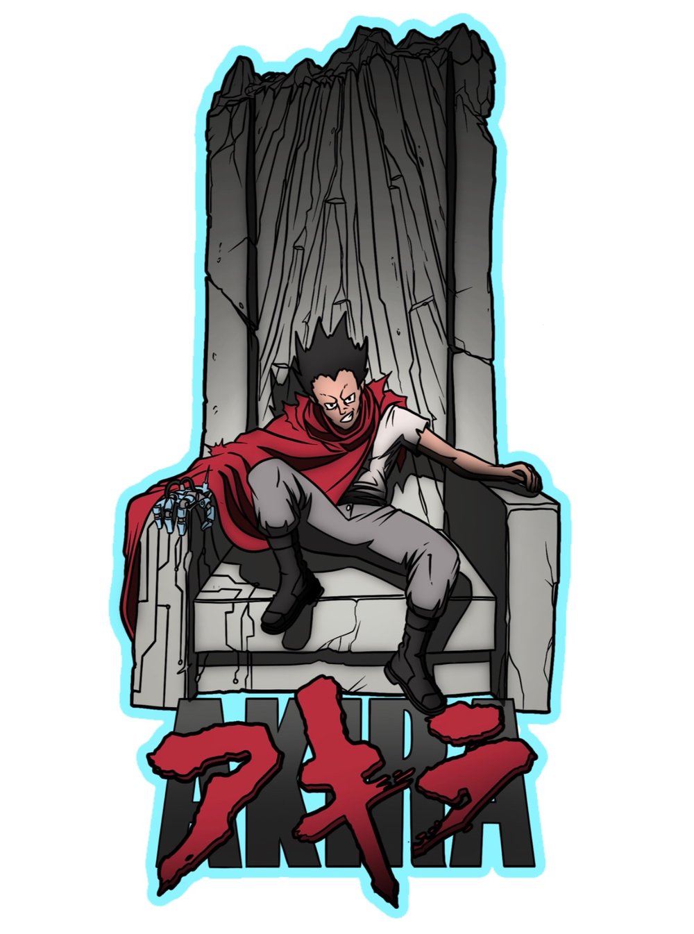 Image of Tetsuo On Throne by Jordan Noir (Sticker Only)