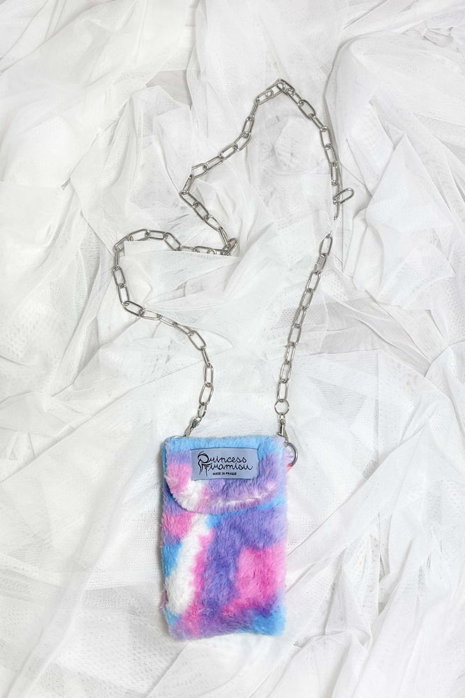 Image of Blue Pink Phone Purse