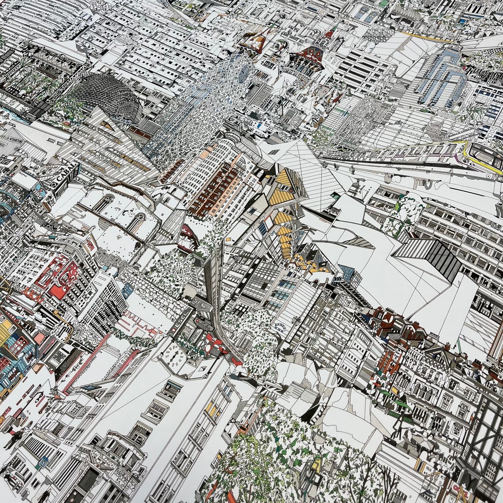 Image of Last Night on Earth full city scape giclee print