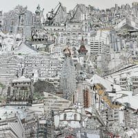 Image 3 of Last Night on Earth full city scape giclee print