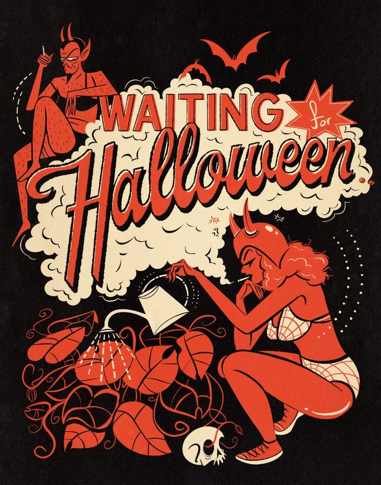 Image of Waiting For Halloween (Summer) 11 x 14 Print