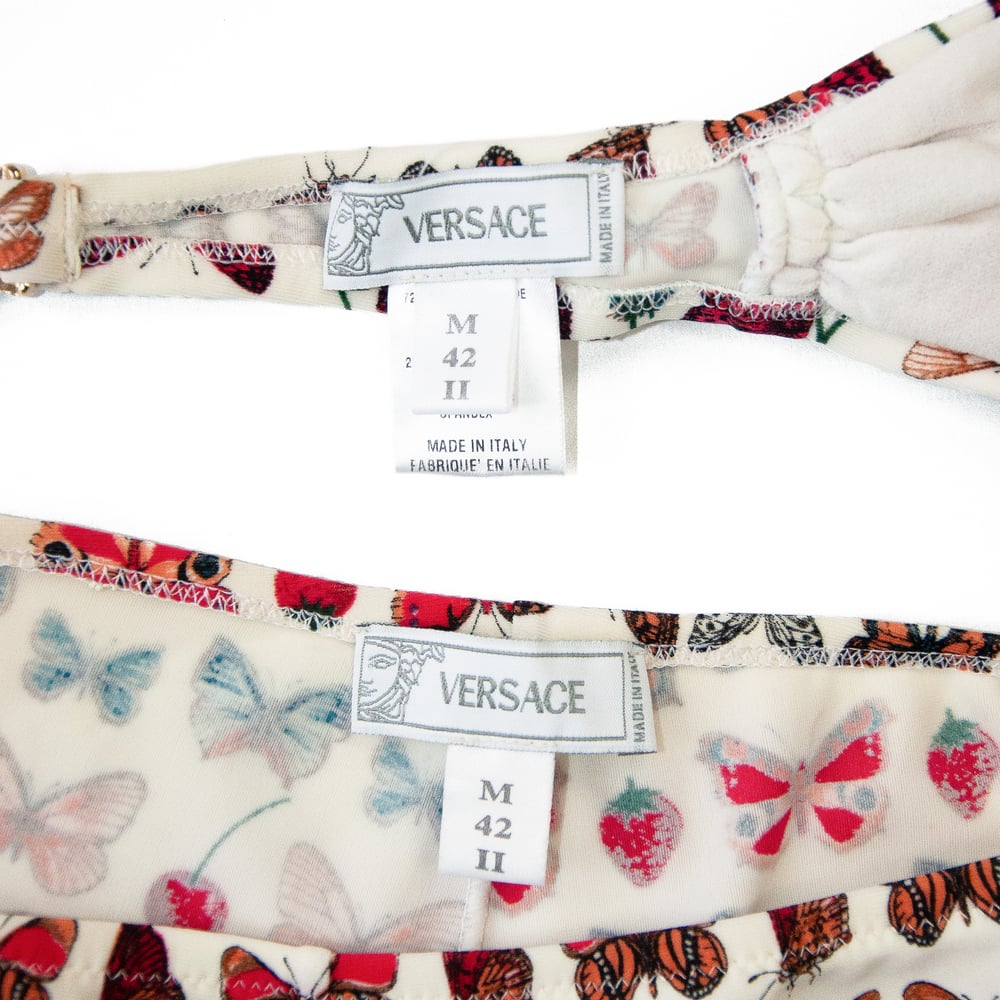 Image of Versace 2005 Butterfly Bandeau Bikini 