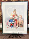 "C is for Clown" x Pat Young Framed Litho