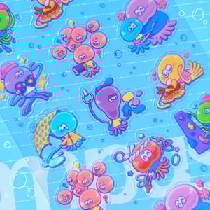 Jellyfish Clear Stickers