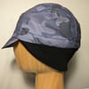 British Millerain Waxed Cotton Cycling Cap - Blue Camo