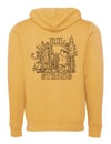CalifoRNia Strong Zip Hoody - HEATHER MUSTARD