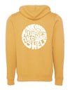 Nurses Are Swell Zip Hoody - HEATHER MUSTARD