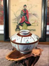 Japanese Vintage Hand Painted Rice Bowl with Cover