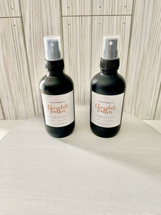 Chocolate Leather Linen + Room Spray 