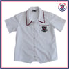 NHS Junior Girls White Blouse Red Piping
