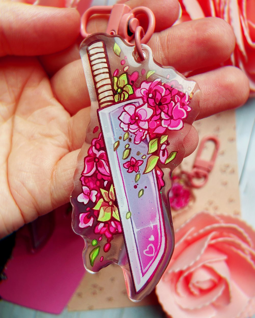 Blossoming Knife | Keychain Charm