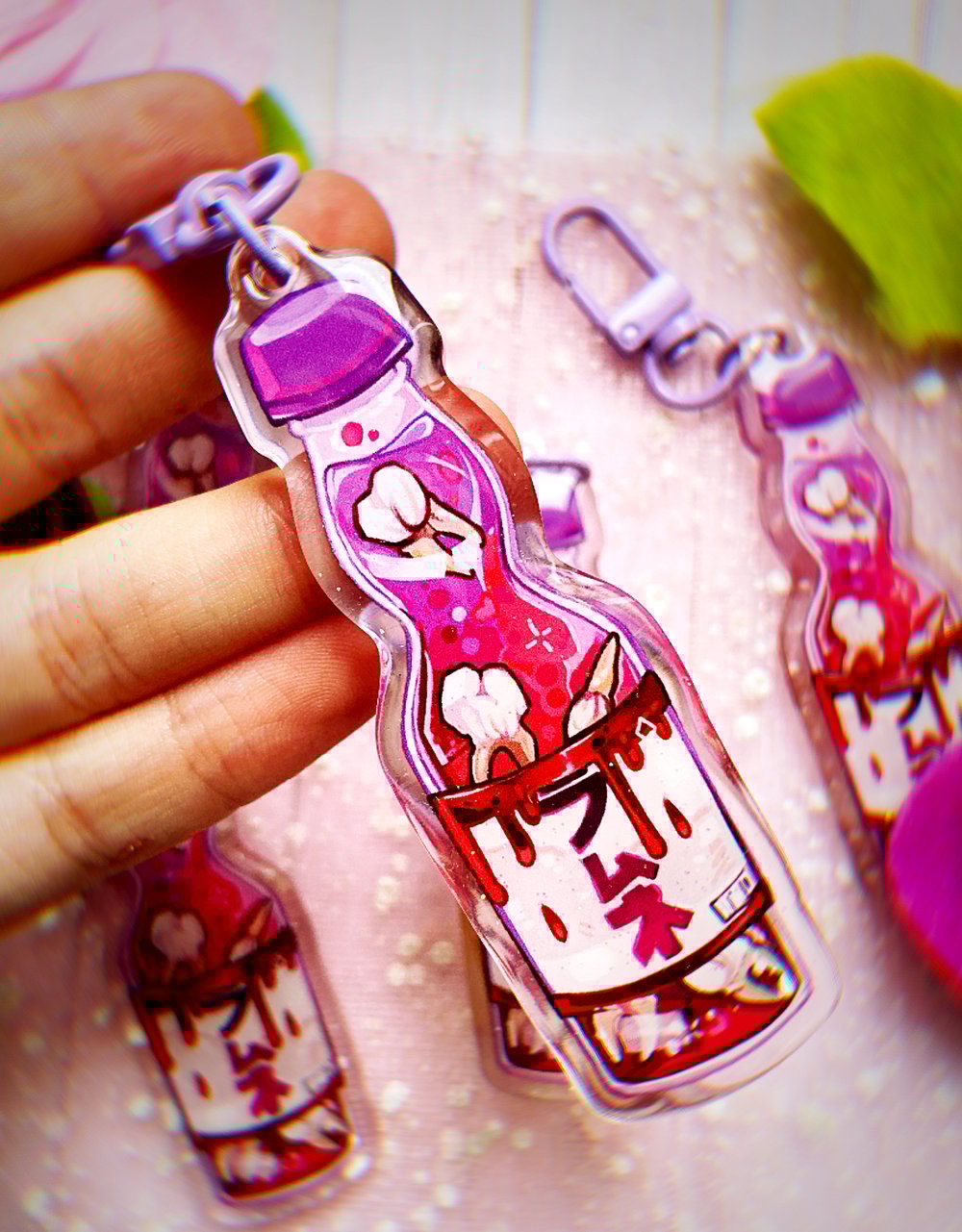 Teeth Soda Ramune | Keychain Charm