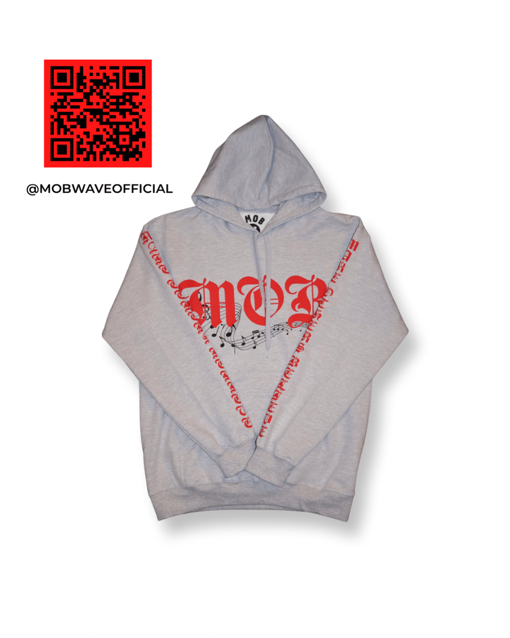 Image of Grey M.O.B. Hoodie