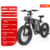 EKX X20 eBike Mountain 20 Inch Fat Tire 2000W 48V 30AH Max range and performance.