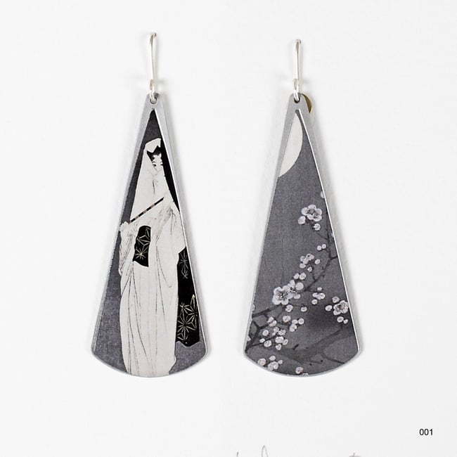 ORECCHINI A VENTAGLIO STRETTO - SURIMONO 